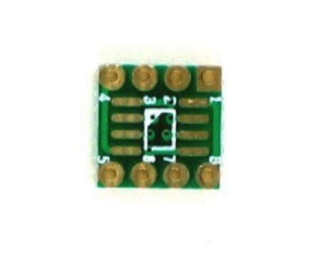CHIPQUIK Straight Adapter Mount 1.27 mm Pitch IC Socket Adapter, SOIC 8 to DIP 8