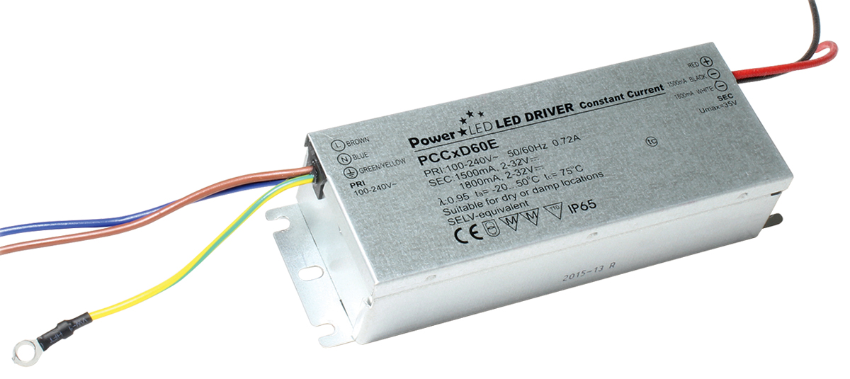 PowerLED LED Driver, 2V, 32 V Output, 60 W Output, 1.8A