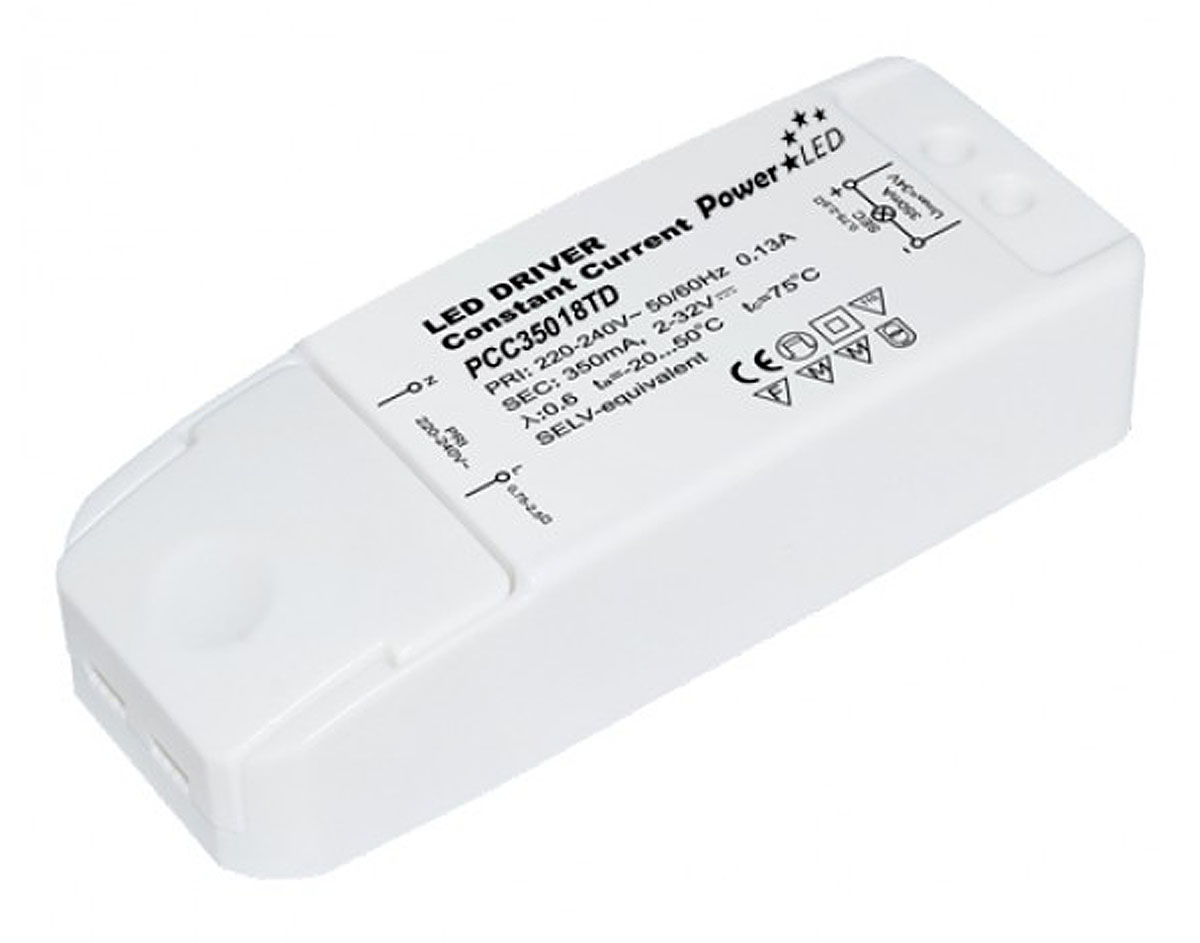 PowerLED LED Driver, 2V, 34 V Output, 12 W Output, 350mA