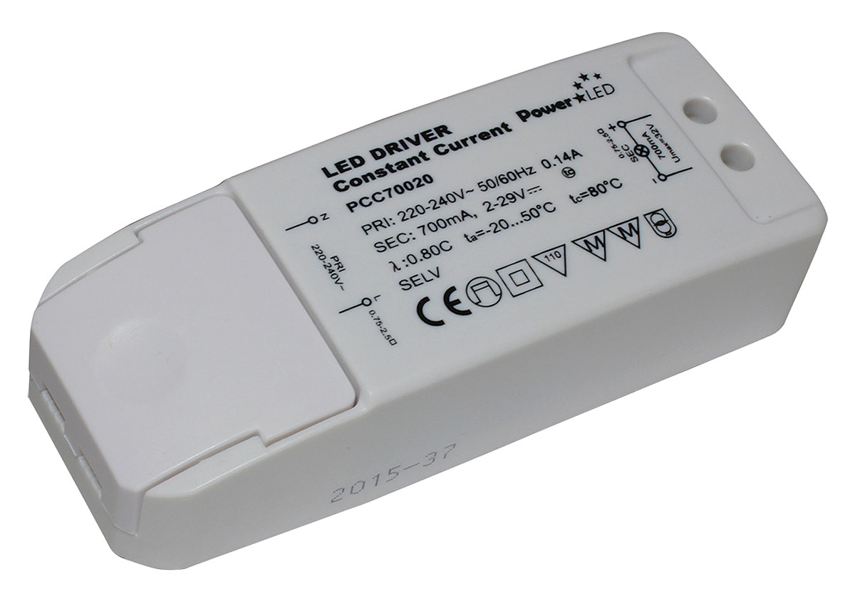 PowerLED LED Driver, 2V, 29 V Output, 17 W Output, 700mA