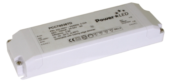 PowerLED LED Driver, 24V, 52 V Output, 36 W Output, 700mA