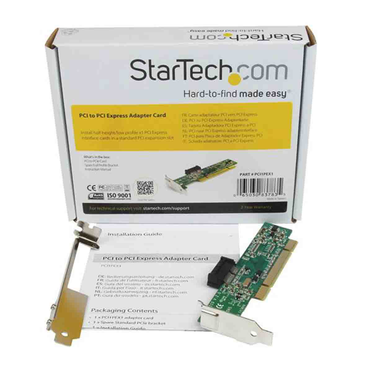 pci1pex1 StarTech.com 1 Port PCI, PCI-X PCI to PCI Express Adapter Card