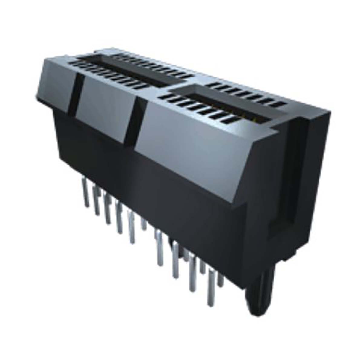 Samtec PCIE-036-02-S-D-RA Series Right Angle Edge Connector Female, Through Hole, 72-Contacts, 1 mm Pitch, 2 Row, Solder