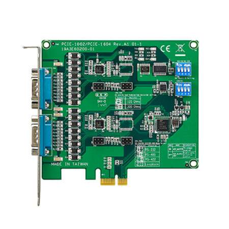 Advantech 2 Port PCI Express RS232, RS422, RS485 Communication Card, 921.6kbps