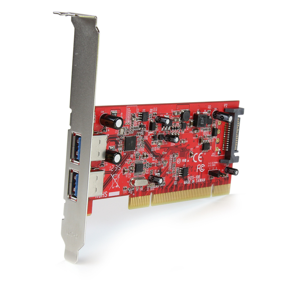 pciusb3s22 StarTech.com 2 Port USB Card, PCI, USB 3.0