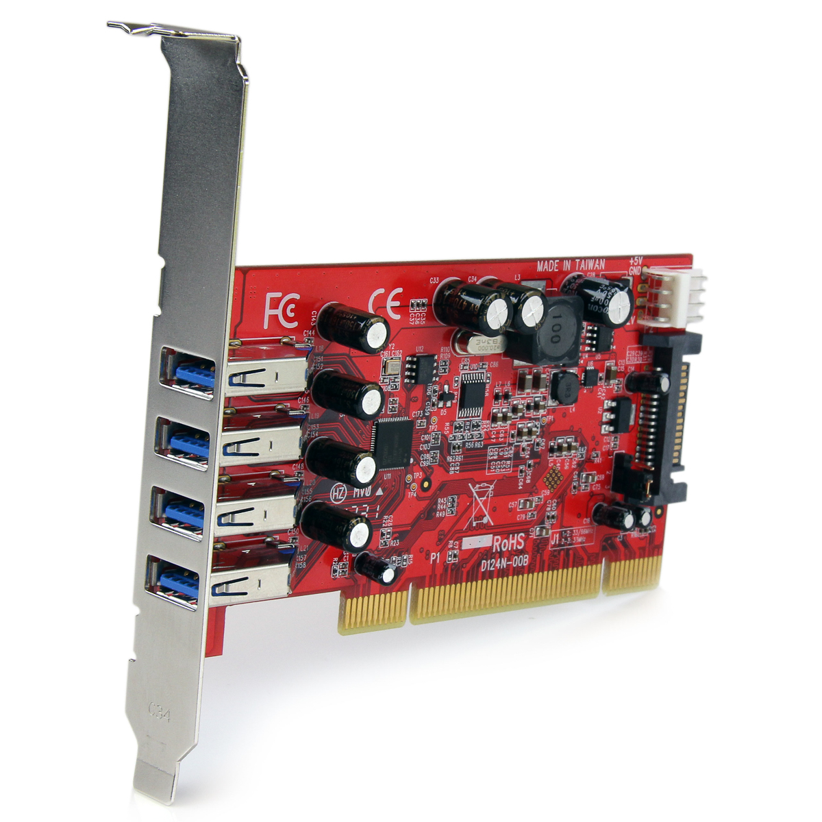 pciusb3s4 StarTech.com 4 Port USB Card, PCI, USB 3.0