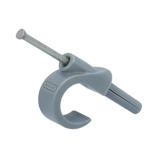 Nelco Grey Polyethylene Cable Clip, 19 mm Max. Bundle Plug-In 40 mm 15.2mm