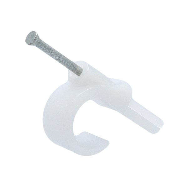 Nelco Clear Polyethylene Cable Clip, 19 mm Max. Bundle Plug-In 40 mm 15.3mm