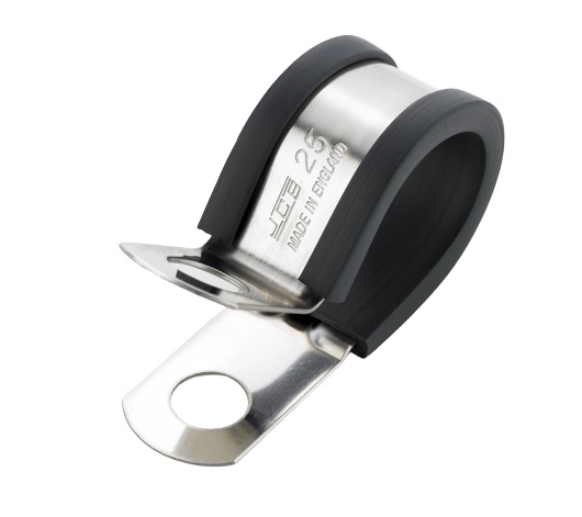 JCS 44 mm ID Black, 304 Stainless Steel P-Clip