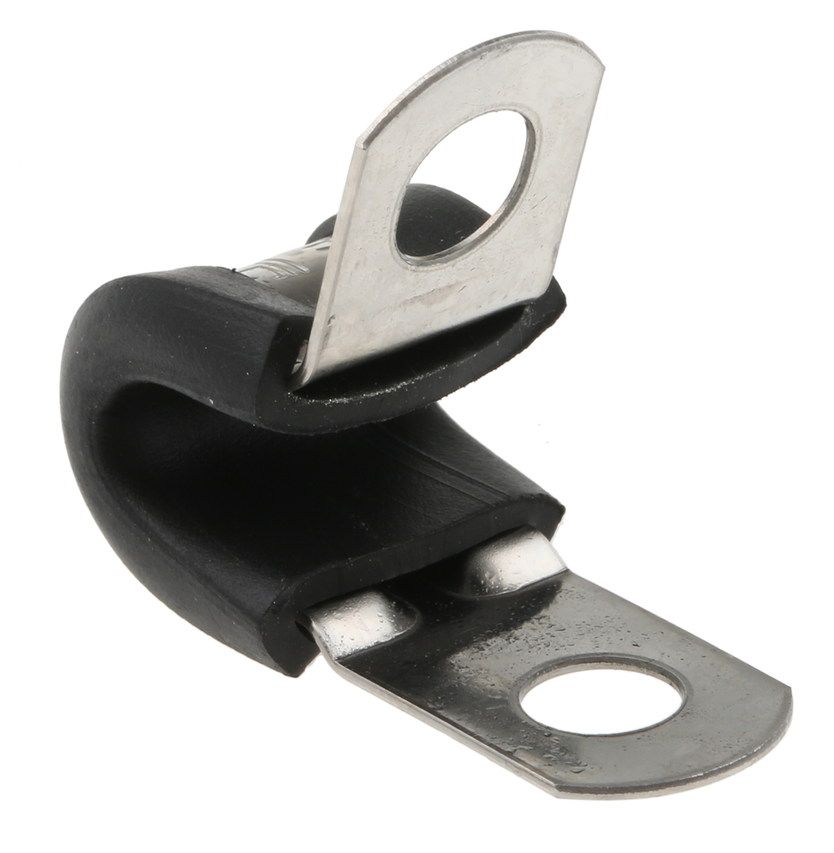 JCS 6 mm ID Black, Rubber, 304 Stainless Steel P-Clip