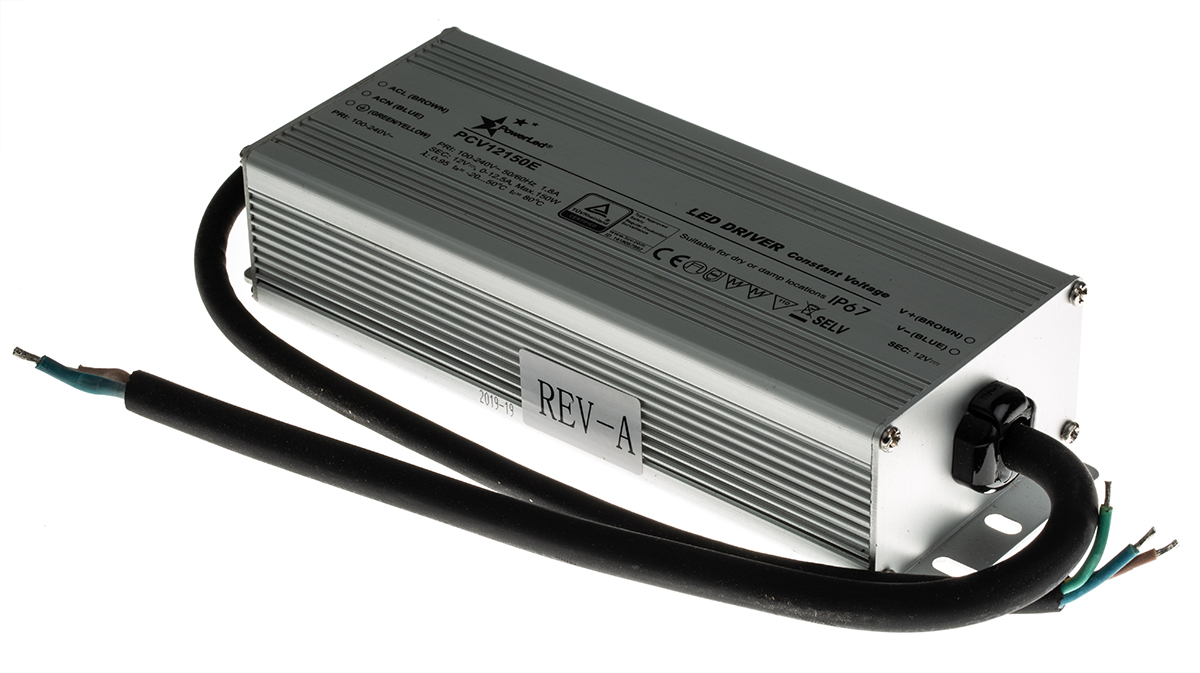 PowerLED LED Driver, 12V Output, 150 W Output, 12.5A