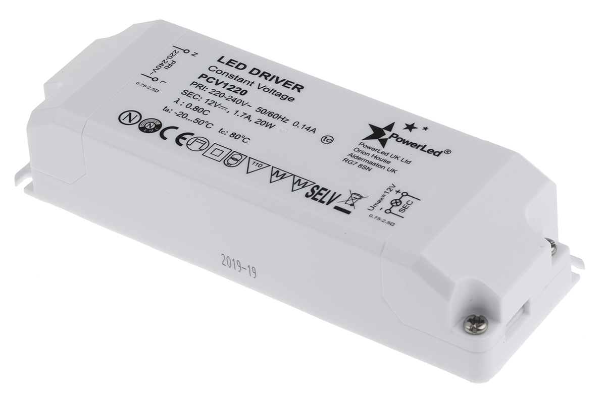 PowerLED, 12V Output, 20 W Output, 1.7A