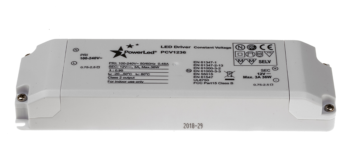 pcv1236 PowerLED, 12V Output, 36 W Output, 3A