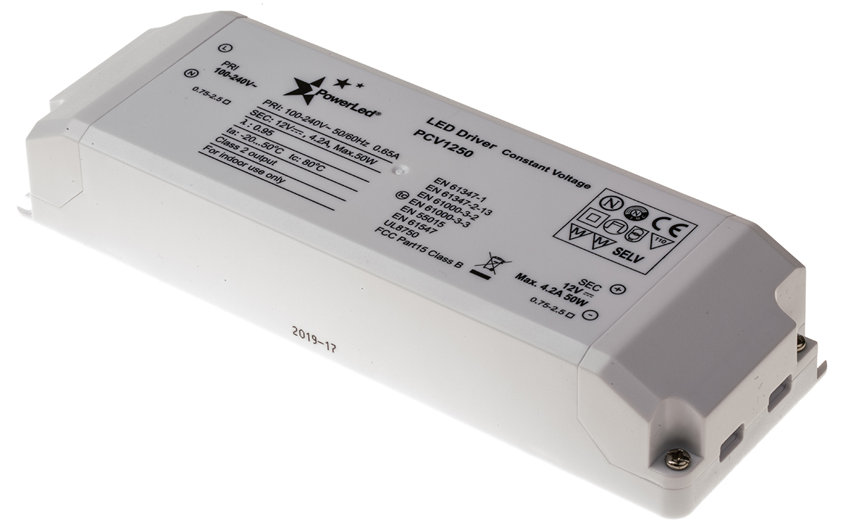PowerLED, 12V Output, 50 W Output, 4.2A