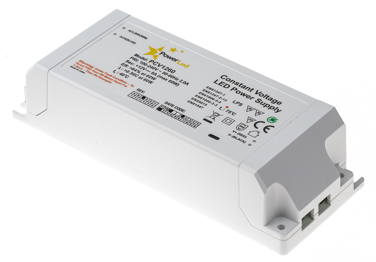 PowerLED, 12V Output, 60 W Output, 5A