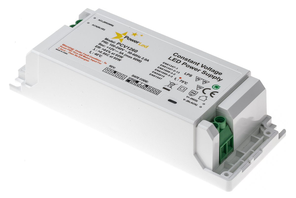 pcv1260 PowerLED, 12V Output, 60 W Output, 5A