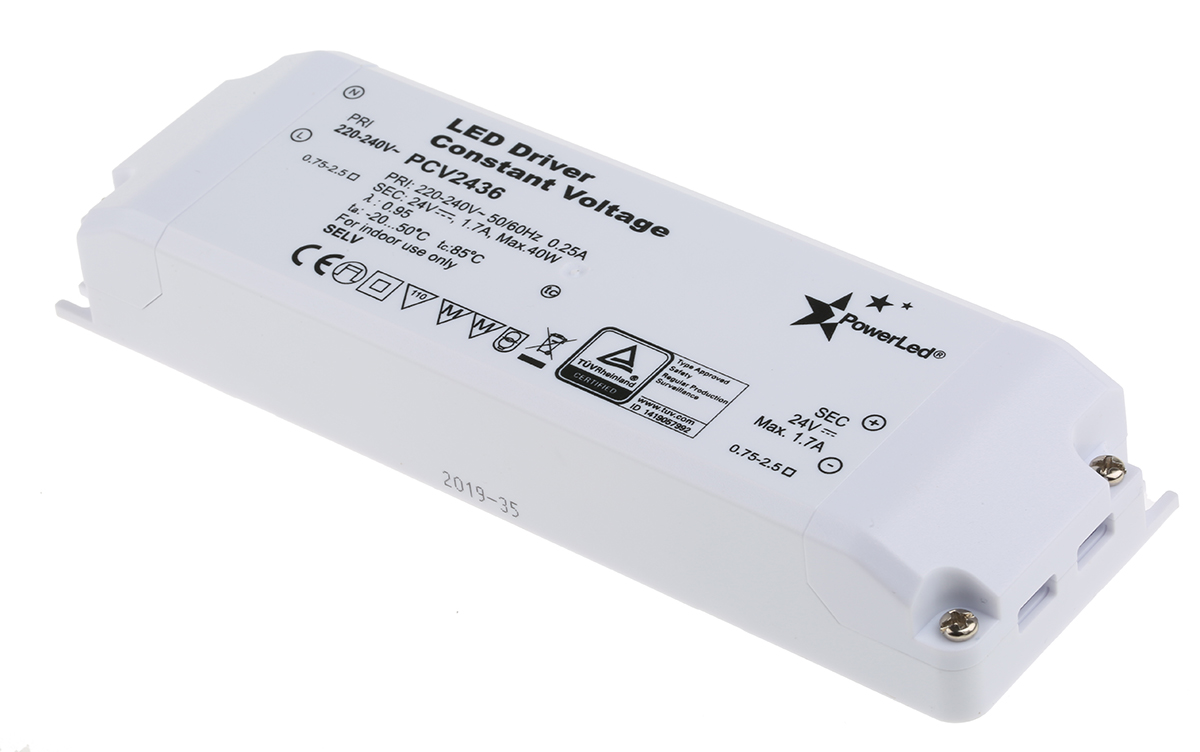 PowerLED LED Driver, 24V Output, 36 W Output, 1.5A