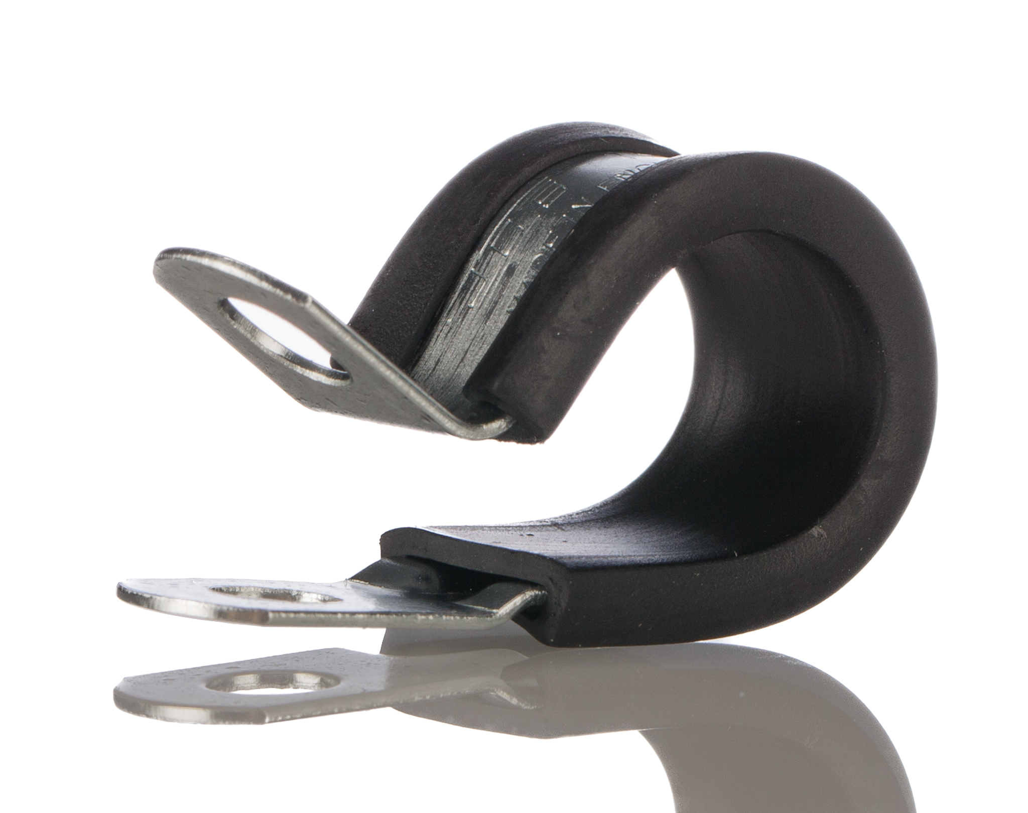 JCS 16 mm ID Black, Rubber, Zinc Plated Steel P-Clip