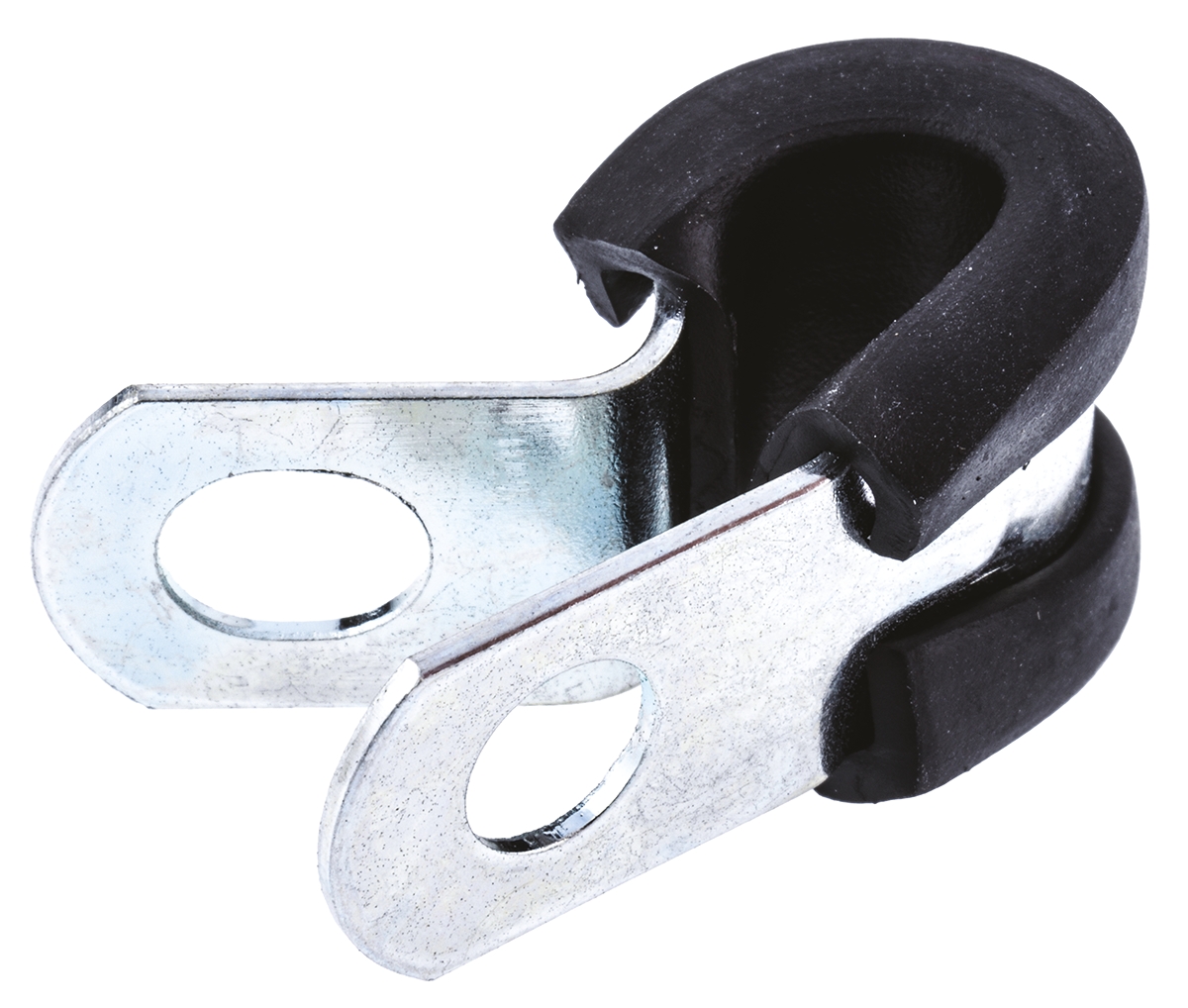 pczr6rs JCS 6 mm ID Black, Rubber, Zinc Plated Steel P-Clip