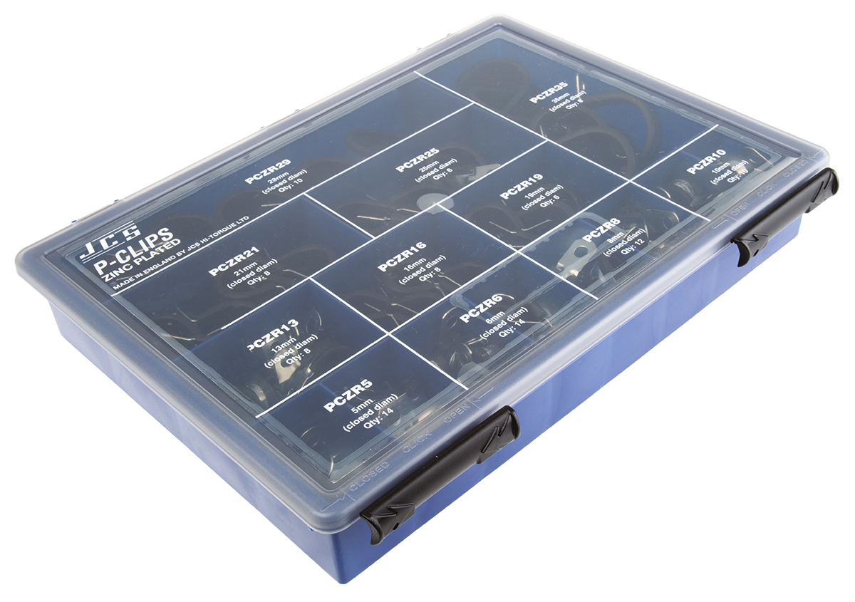 JCS 104 Piece Stainless Steel P-Clip Kit 5 mm 60 mm