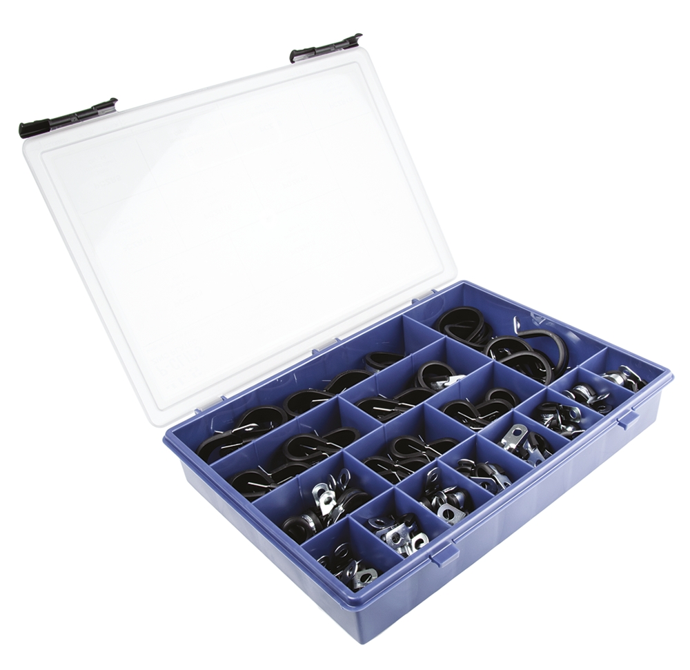 pczrab1 JCS 104 Piece Stainless Steel P-Clip Kit 5 mm 60 mm
