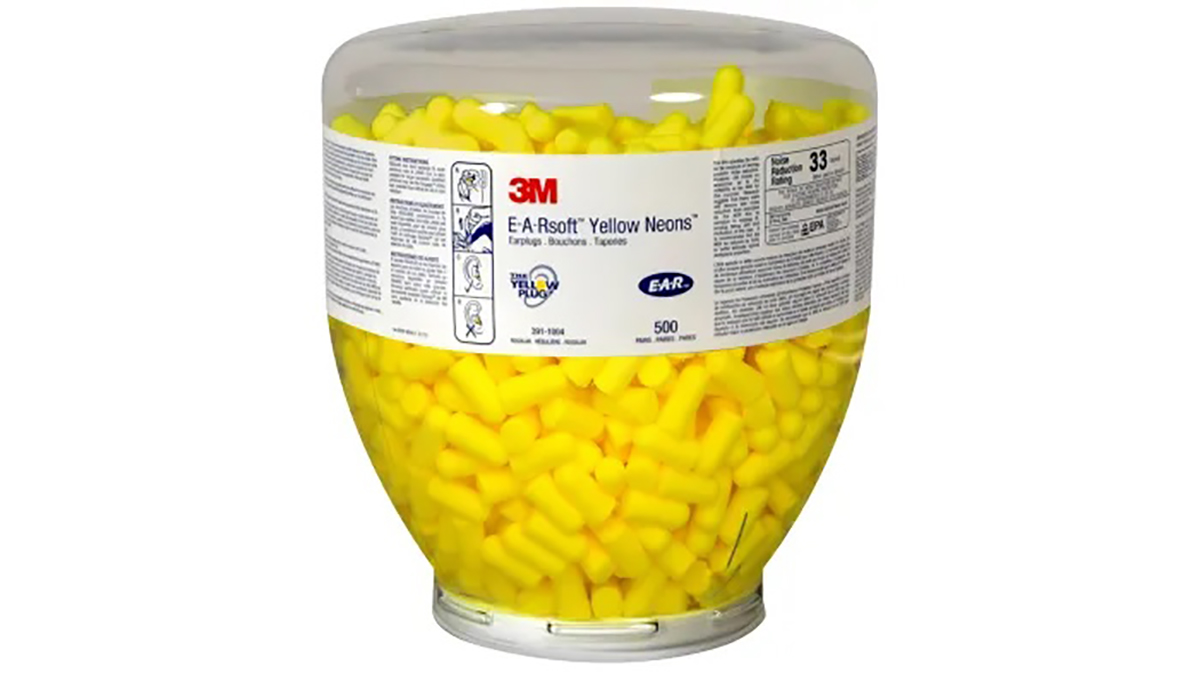 3M E.A.R Soft Yellow Neons Series Yellow Disposable Ear Plugs, 34 dB Rated 500