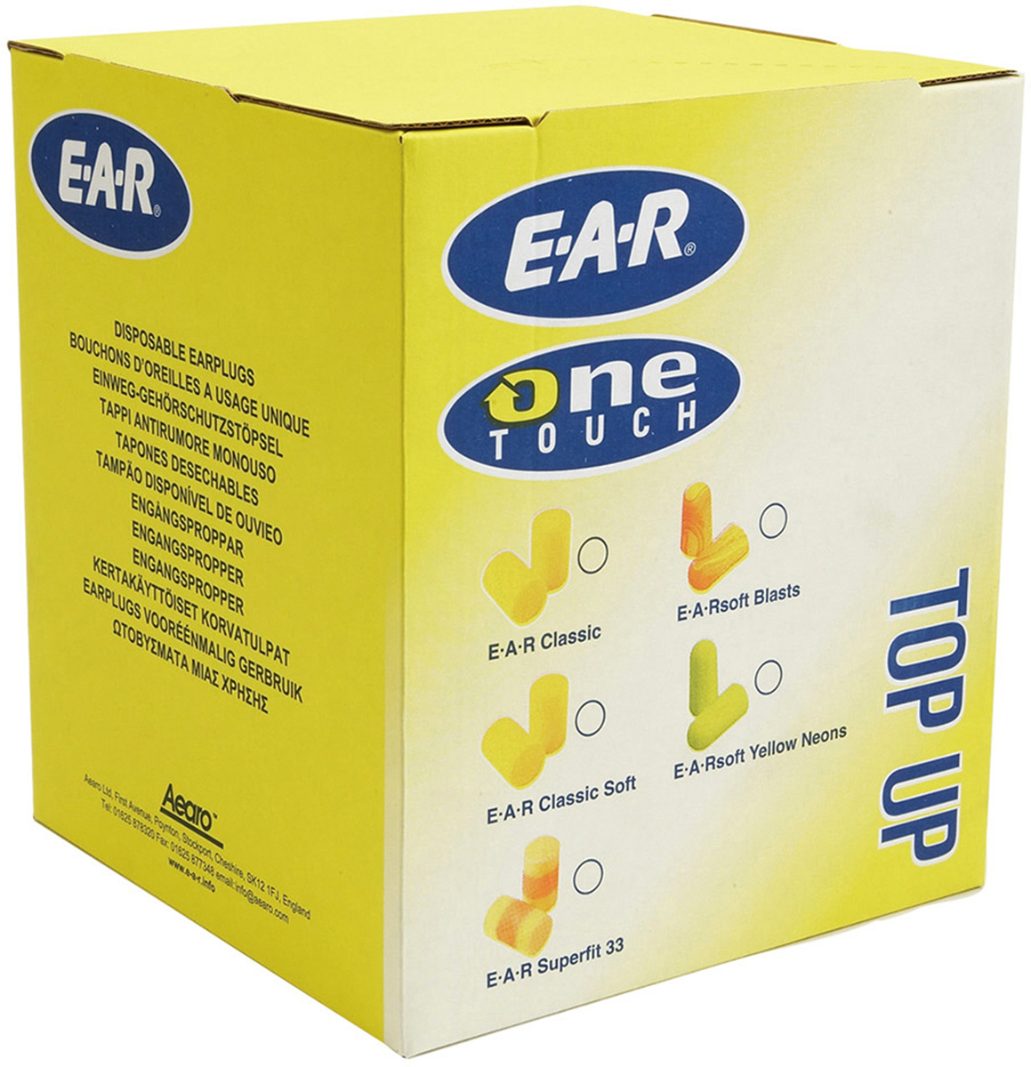 pd-01-009 3M E.A.R Classic Series Yellow Disposable Ear Plugs, 31 dB Rated 500