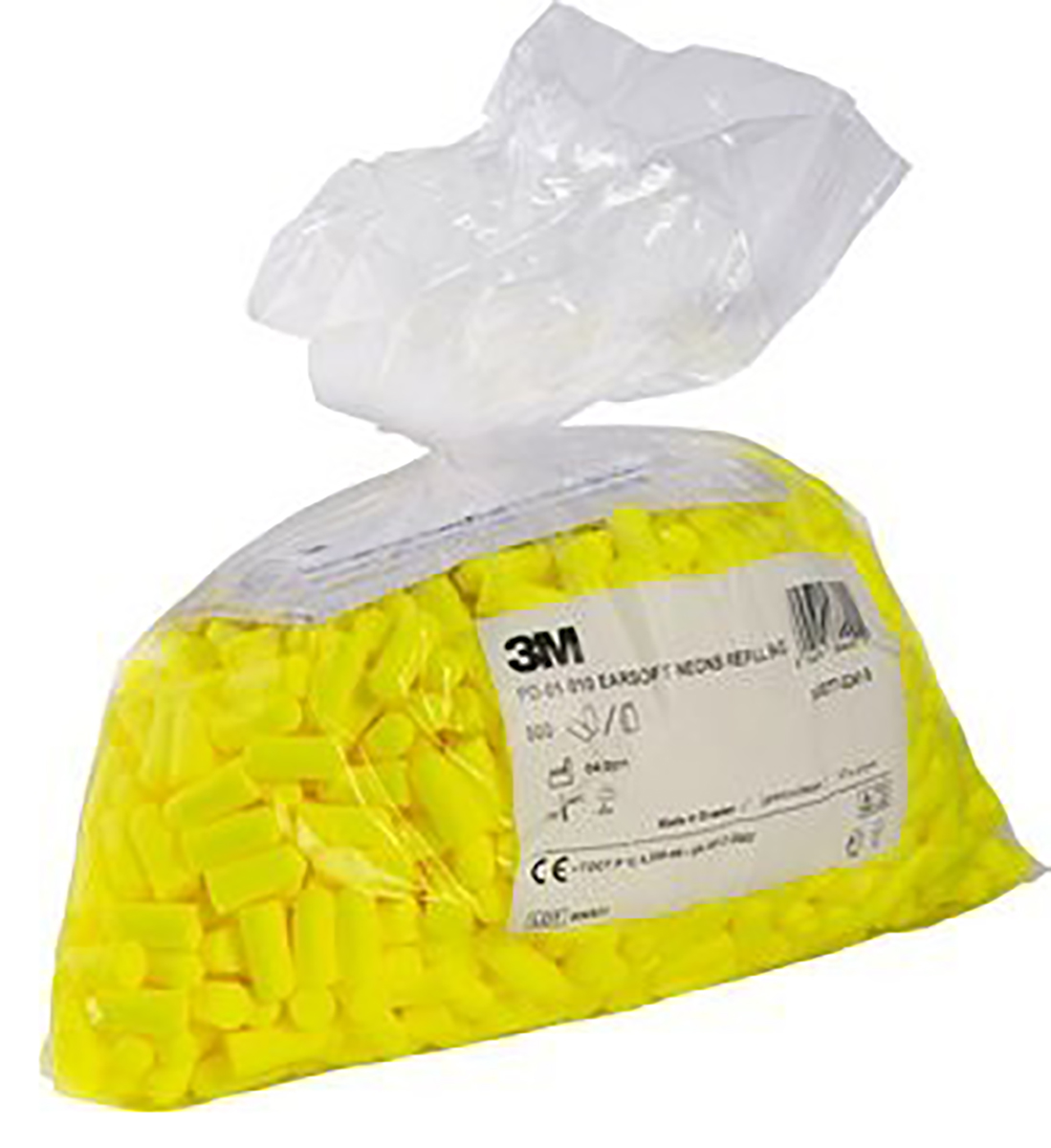 3M E.A.R Soft Yellow Neons Series Yellow Disposable Ear Plugs, 34 dB Rated 500