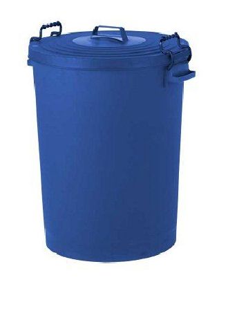Hill Brush Hillbrush 110L Yellow Snap-On Polypropylene Dustbin