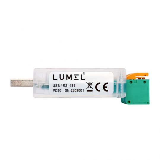 pd20-00m0 Lumel USB Type A to Male to RS485 Interface Converter