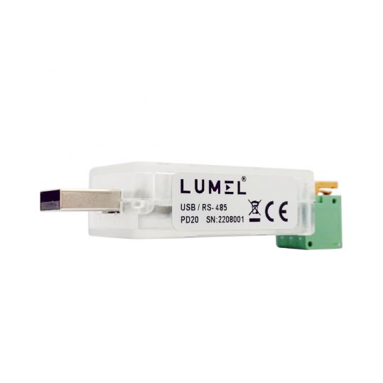 pd20-00m0 Lumel USB Type A to Male to RS485 Interface Converter
