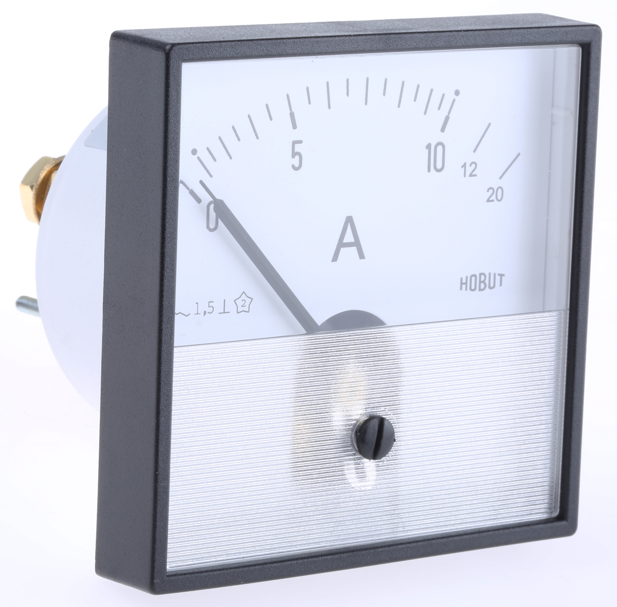 HOBUT PD72SD Analogue Panel Ammeter 20 A AC, 72 mm x 72 mm, Class 1.5 Moving Iron
