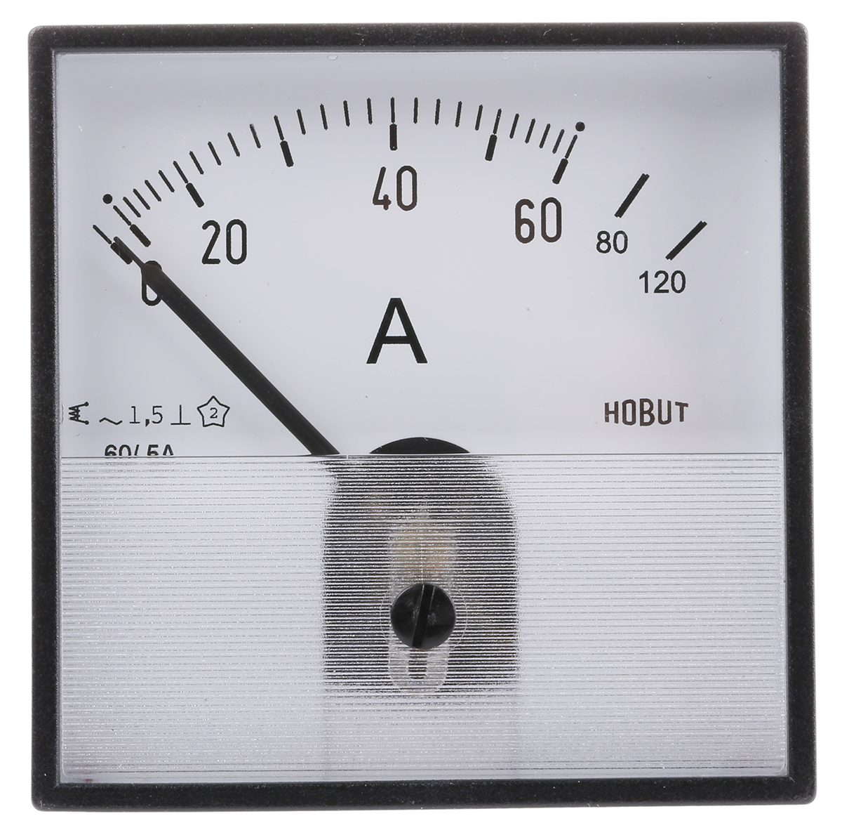 HOBUT Analogue Panel Ammeter 120 A AC, 72 mm x 72 mm Moving Iron