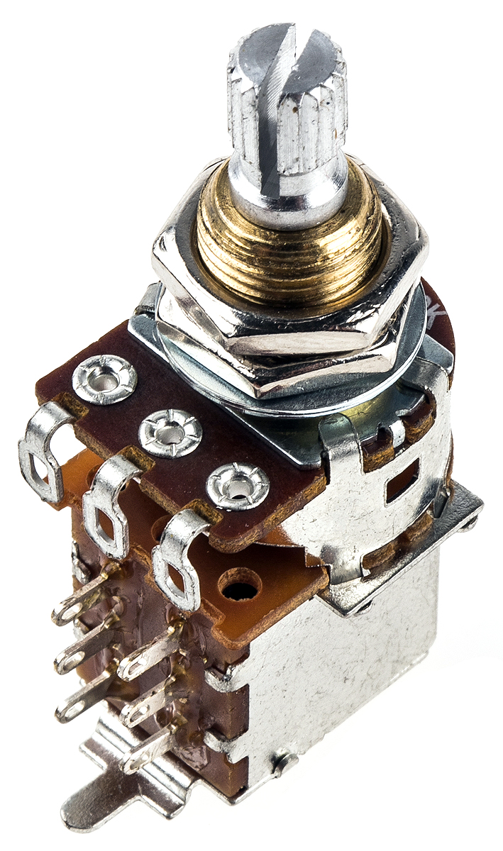 Bourns PDB183-GTR 250 kΩ Rotary Potentiometer 1-Turns 1-Gang Panel Mount, PDB183-GTR01-254A2