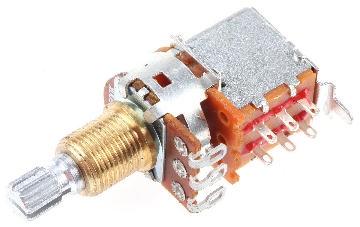 Bourns PDB183-GTR 500 kΩ Rotary Potentiometer 1-Turns 1-Gang Panel Mount, PDB183-GTR01-504A2