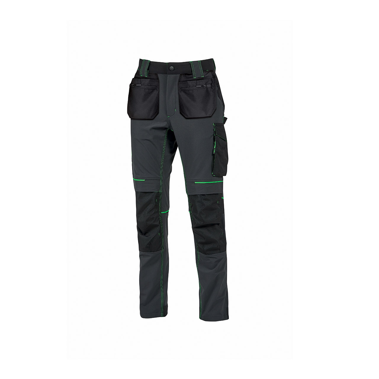 UPower Performance Men's Trousers Green, Grey 90 to 98 cm Waist 87cm Leg