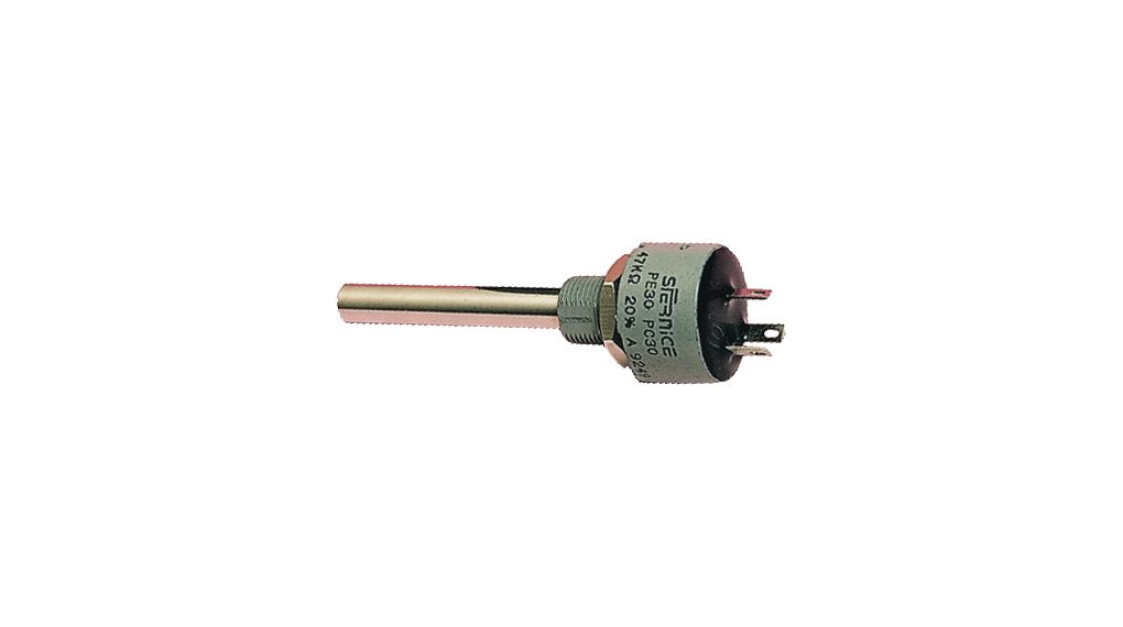 Vishay PE30 10 kΩ Rotary Potentiometer 1-Turns 1-Gang Panel Mount, PE30L0FR103MAB