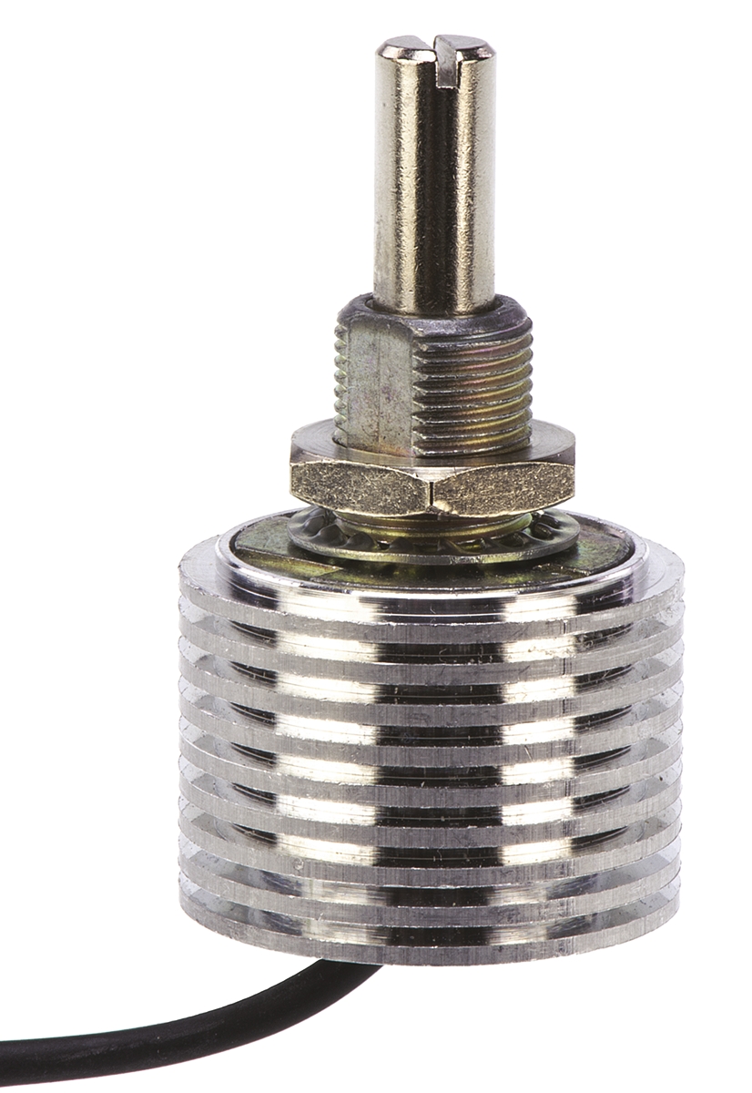 Vishay PE60 100 Ω Rotary Potentiometer 1-Turns 1-Gang Panel Mount