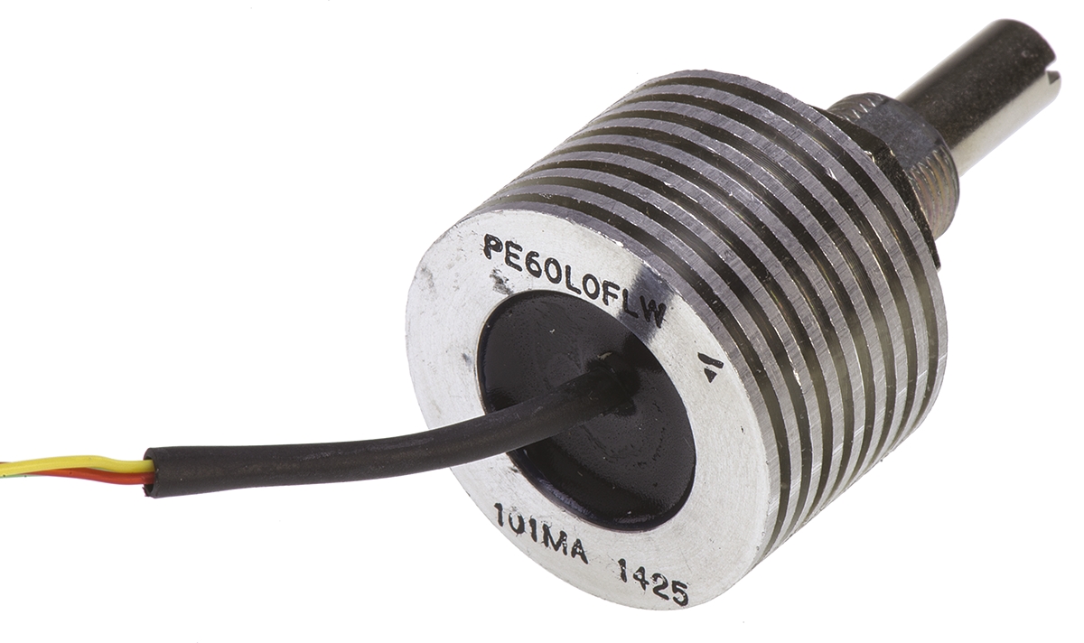 pe60l0flw101ma Vishay PE60 100 Ω Rotary Potentiometer 1-Turns 1-Gang Panel Mount