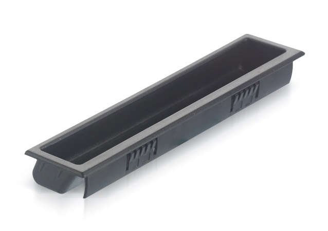 Savigny Black Powder Coated Black Polyamide Handle 19 mm Height, 36.3mm Width, 93.5 mm Length