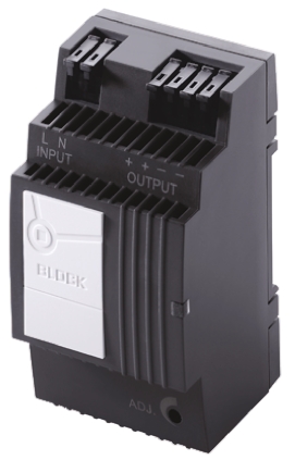 Block PEL 230 Switched Mode DIN Rail Power Supply 373 V dc, 264V ac AC/DC Input 15.5V dc, 6.5 A Output DC 78 W