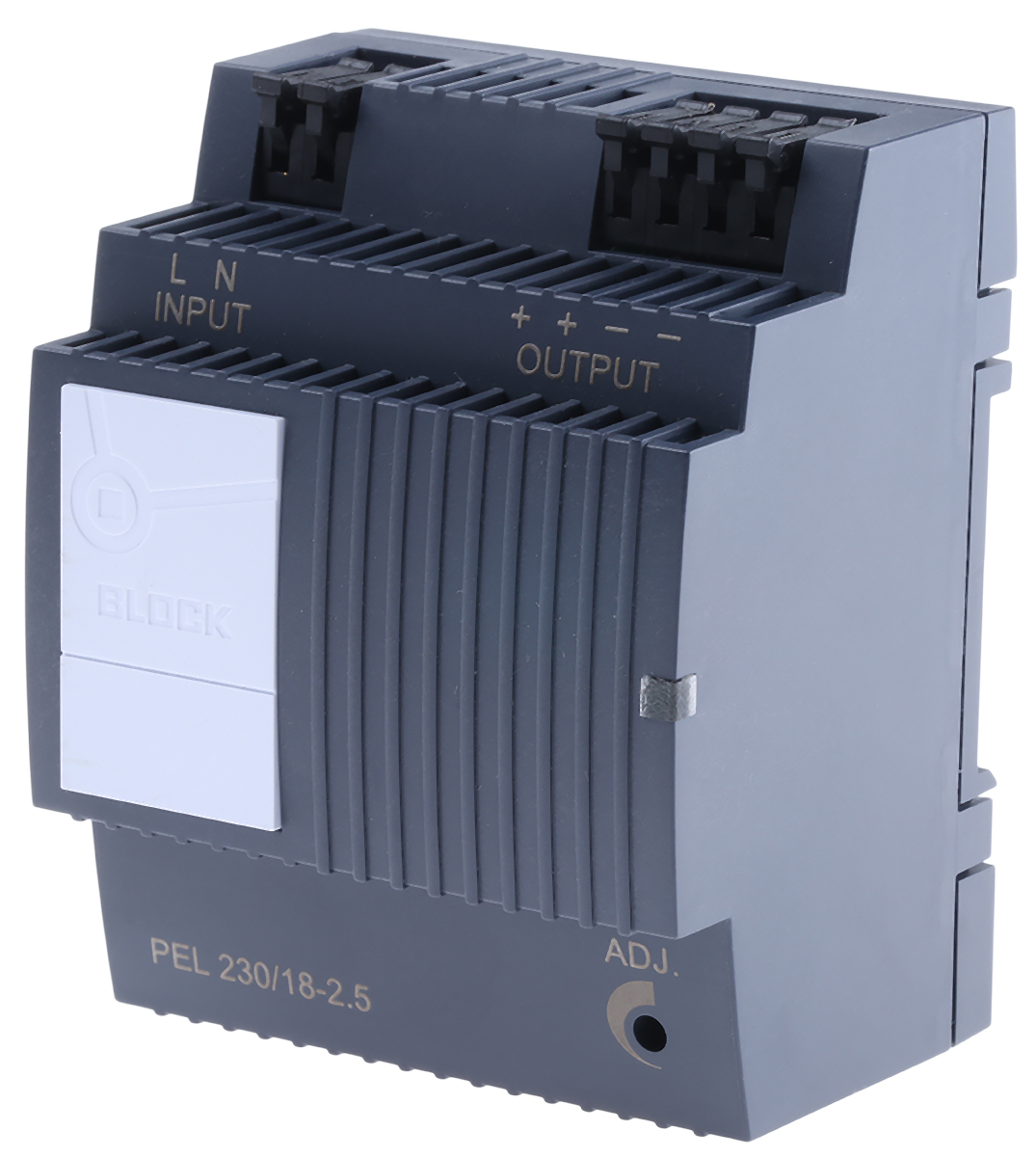 Block PEL 230 Switch Mode Power Supply DIN Rail Power Supply 264V ac AC/DC Input 28V dc, 2.5 A Output DC 45 W