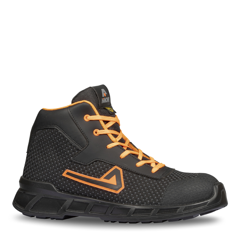 AIMONT PELICAN AVAV101 Black, Green Aluminium Toe Capped Unisex Safety Boots 10.5, EU 45 EN ISO 20345:2011