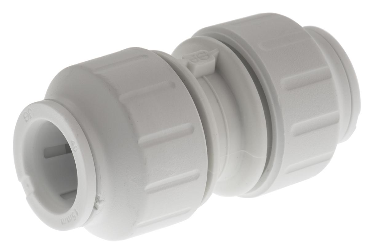 John Guest Plastic Pipe Fitting, Straight Coupler