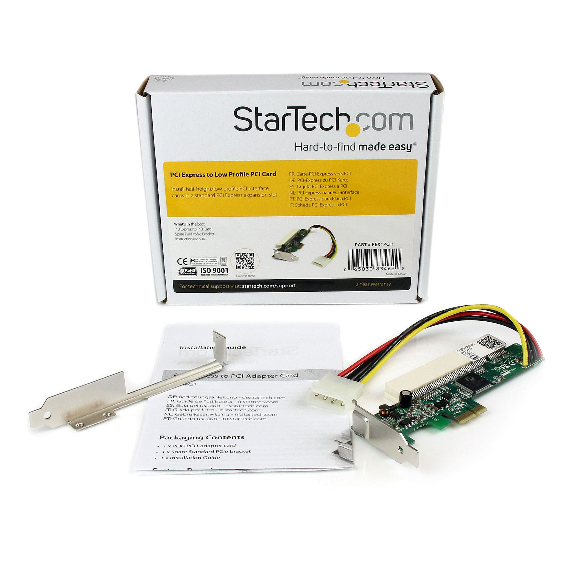 pex1pci1 StarTech.com 4 Port PCIe Serial Card