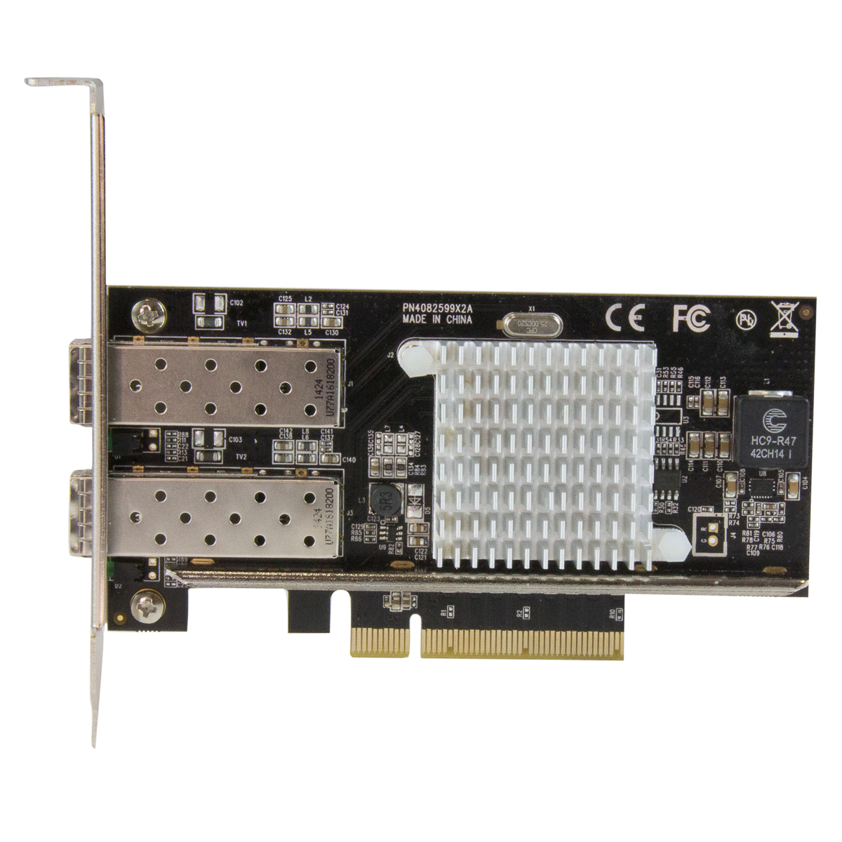 pex20000sfpi StarTech.com 2 Port PCIe Fibre Ethernet Network Card, 10000Mbps