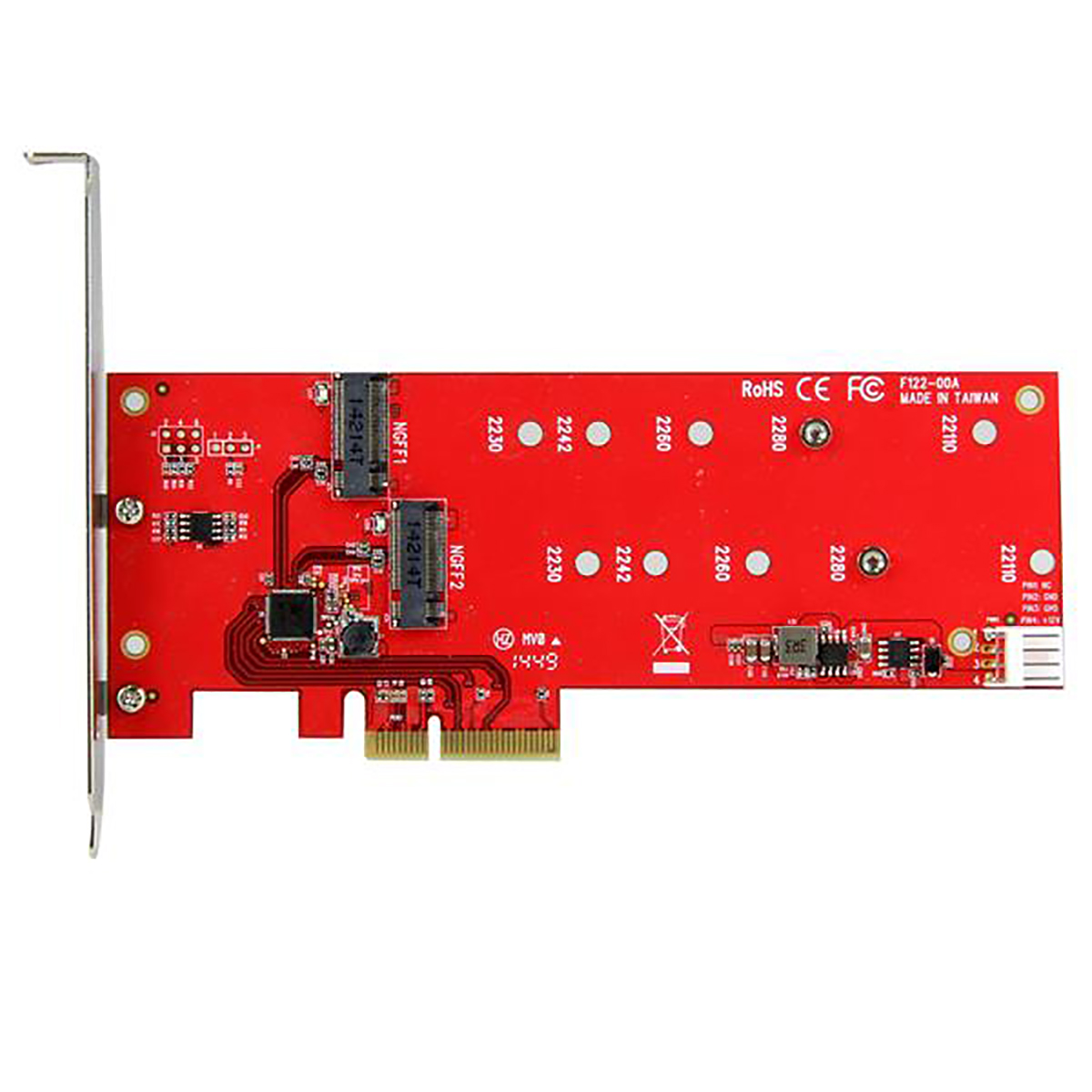 pex2m2 StarTech.com M2 B-Key PCIe RAID Controller Card 18 x 12 x 2 cm M.2 SATA (NGFF)