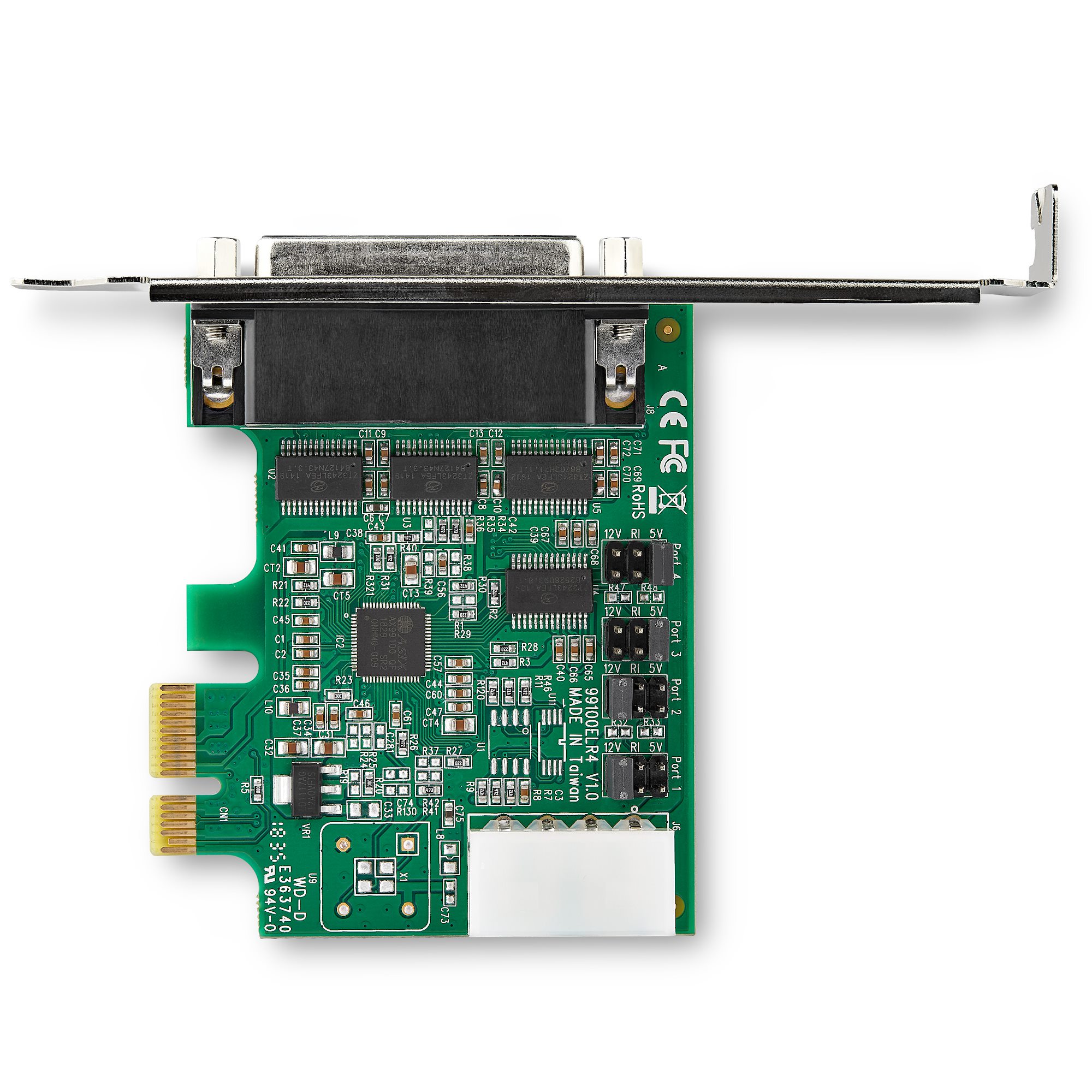 pex4s953 StarTech.com 4 Port PCIe RS232 Serial Card