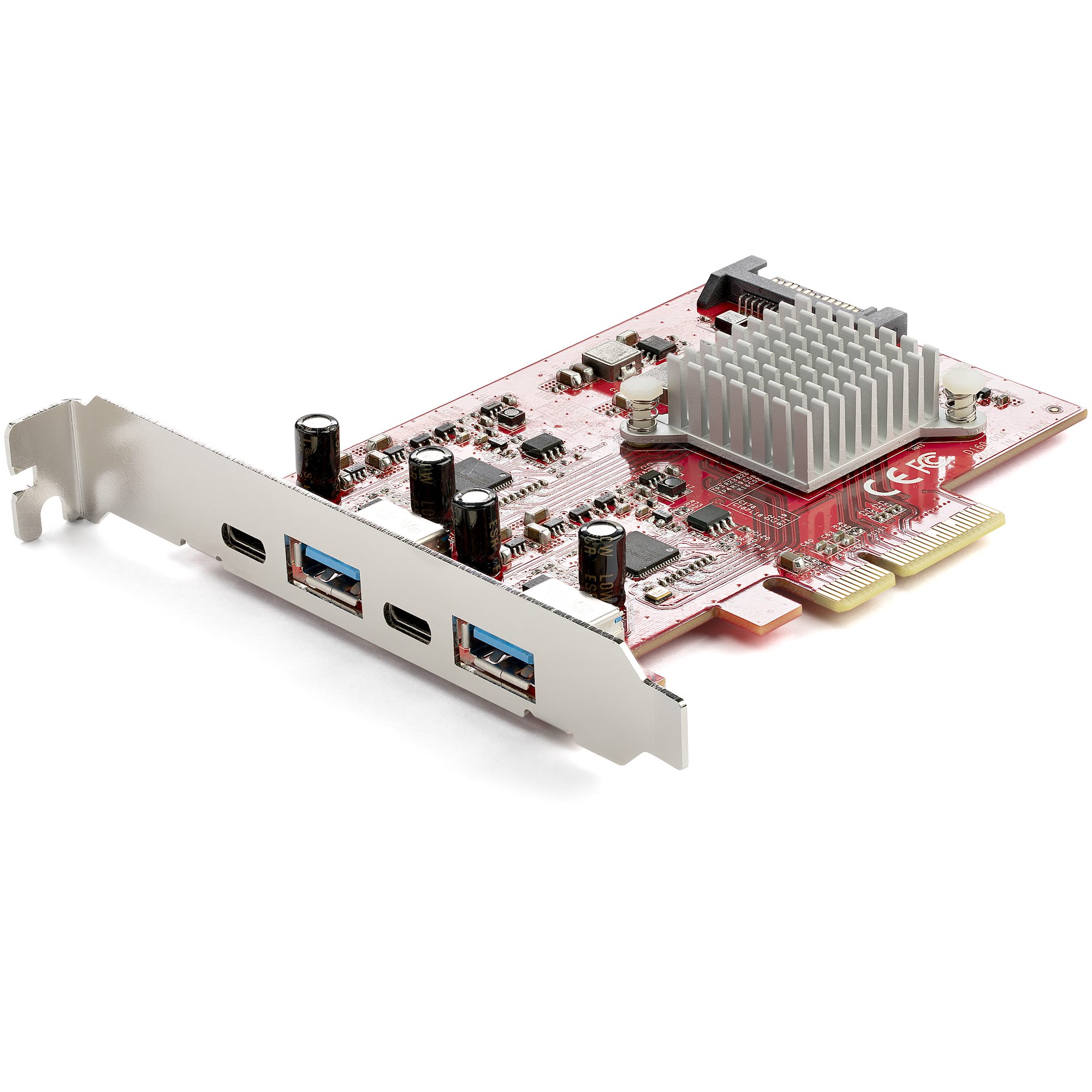 StarTech.com 4 Port USB Card, USB 3.2 Gen 2 10Gbps, USB Type C