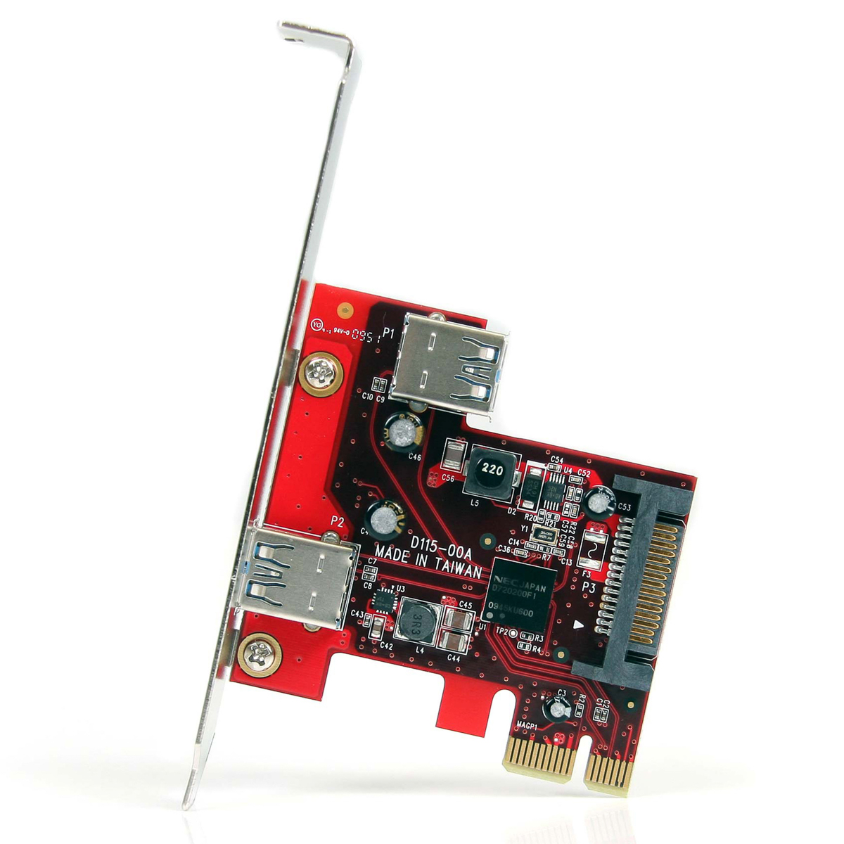 pexusb3s11 StarTech.com 2 Port USB Card, PCIe, USB 3.0